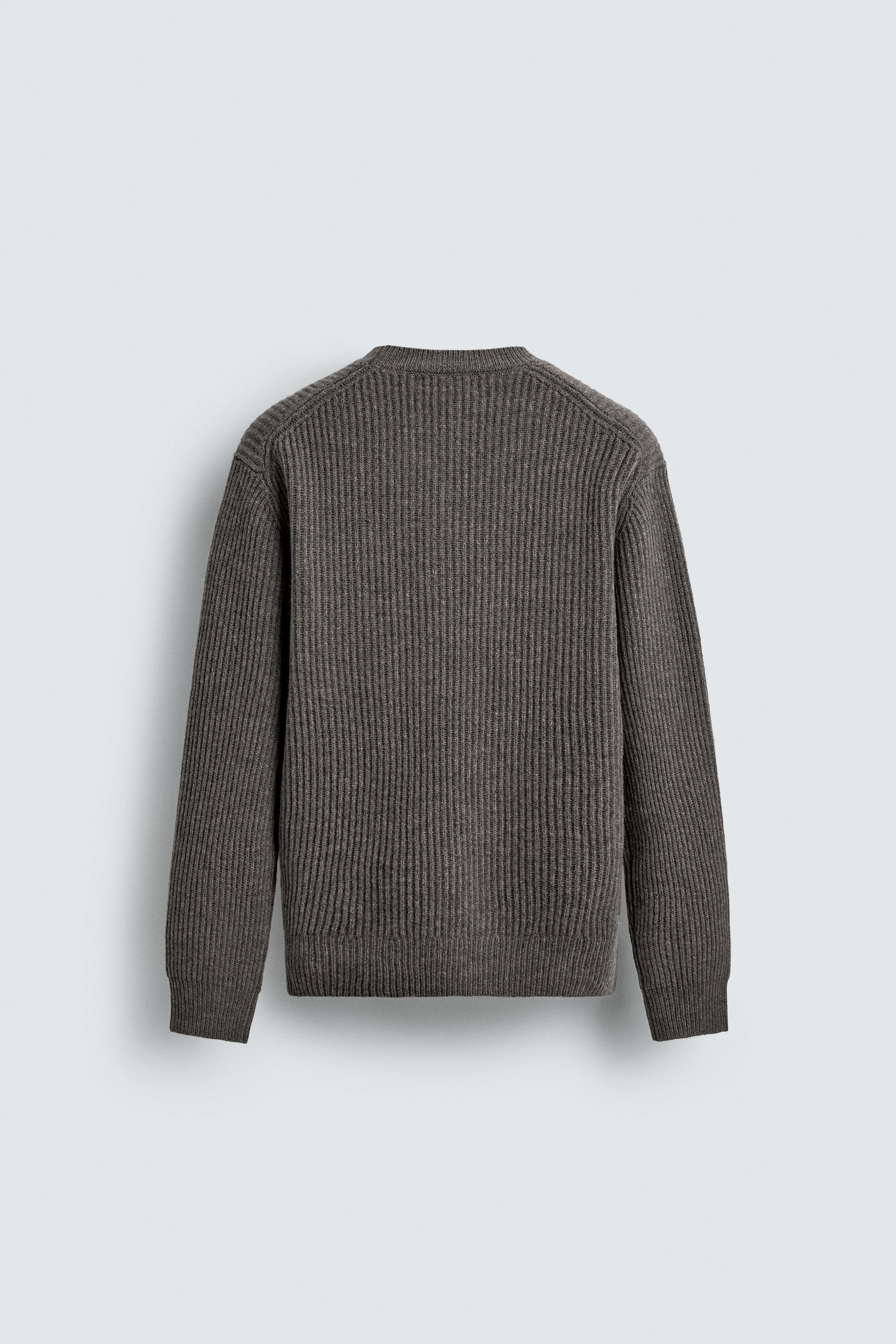 TEXTURED WOOL JUMPER